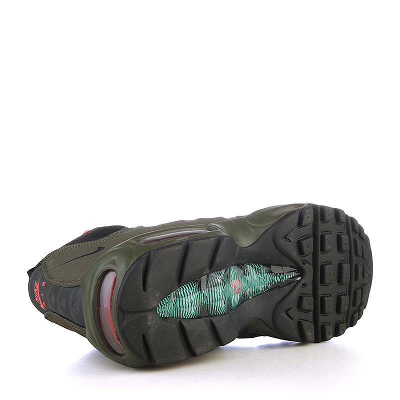 мужские зеленые ботинки Nike Air Max 95 Sneakerboot 806809-300 - цена, описание, фото 4
